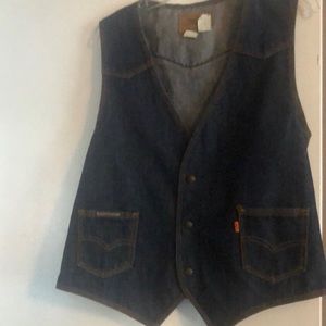 Levis dark denim vest classic -Lg